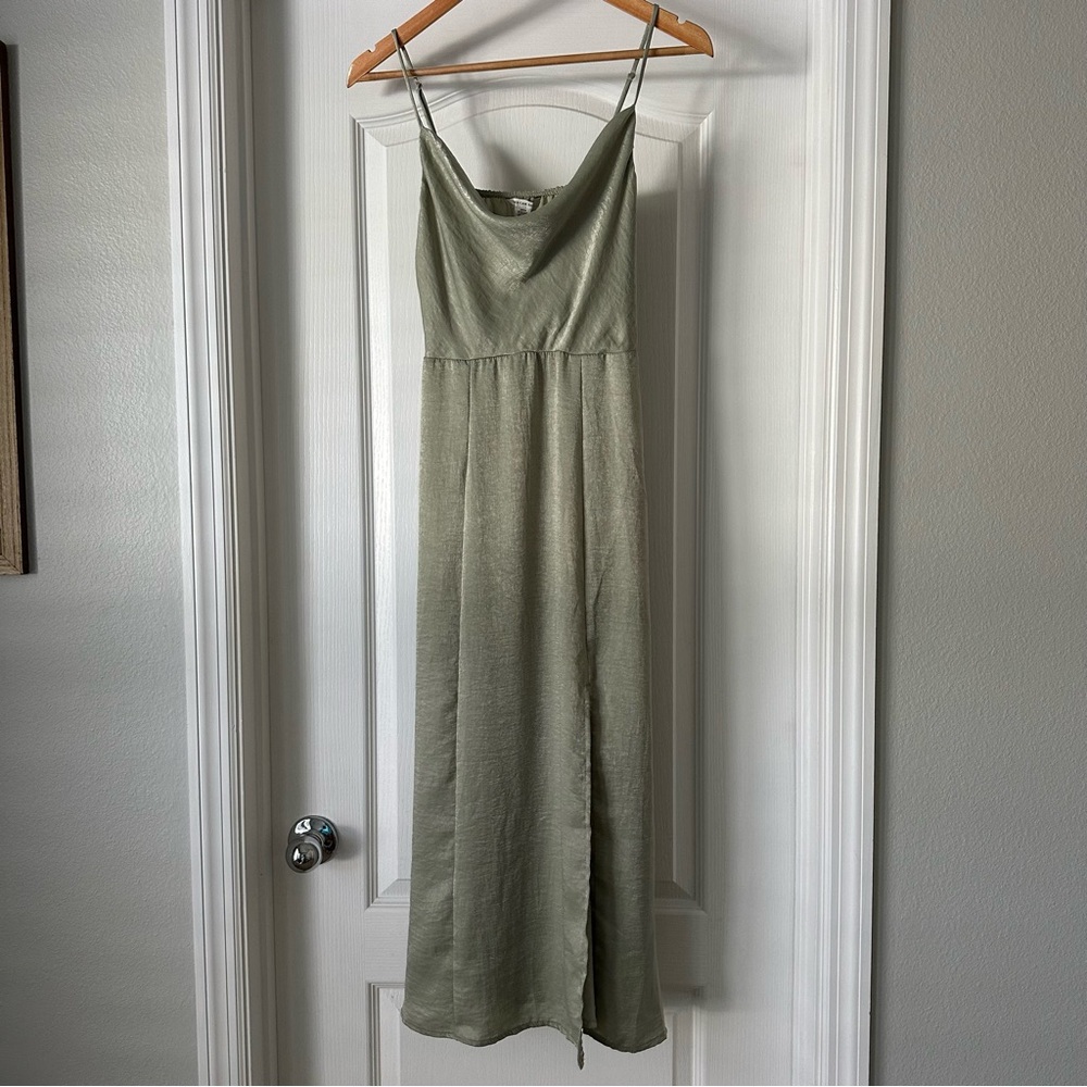 NWT silky cowl neck dress